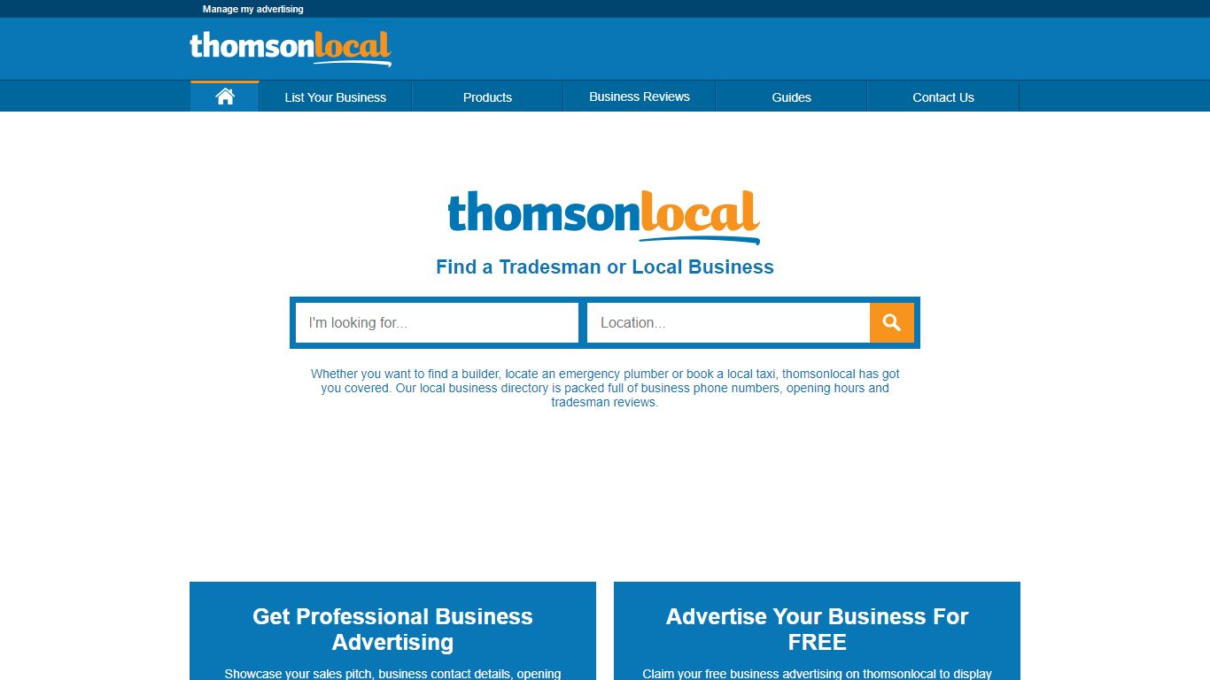 Find Local Tradesmen and Businesses | thomsonlocal Business Directory